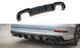 Maxton Design spoiler zadného nárazníka AUDI S3 8V po FL Sedan - čierny lesklý  