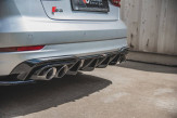 Maxton Design spoiler zadného nárazníka AUDI S3 8V po FL Sedan - čierny lesklý  