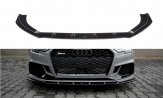 Maxton Design spoiler predného nárazníka AUDI RS3 8V po FL Sedan Ver.1 - carbon look  