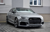 Maxton Design spoiler predného nárazníka AUDI RS3 8V po FL Sedan Ver.1 - carbon look  