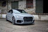 Maxton Design spoiler predného nárazníka AUDI RS3 8V po FL Sedan Ver.2 - carbon look