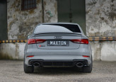 Maxton Design bočné spoilery zadného nárazníka AUDI RS3 8V po FL Sedan - čierny lesklý  