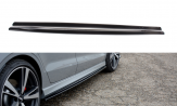 Maxton Design bočné prahové lišty AUDI RS3 8V po FL Sedan - carbon look  