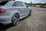 Maxton Design bočné prahové lišty AUDI RS3 8V po FL Sedan - carbon look  