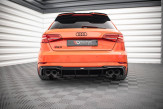 Maxton Design spoiler zadného nárazníka AUDI RS3 8V po FL Ver.2 - čierny lesklý  