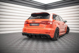 Maxton Design spoiler zadného nárazníka AUDI RS3 8V po FL Ver.2 - čierny lesklý  