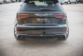 Maxton Design bočné spoilery zadného nárazníka AUDI RS3 8V po FL Sportback Ver.2 - čierny lesklý  