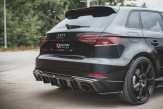 Maxton Design spoiler zadného nárazníka AUDI RS3 8V po FL Sportback Ver.2 - čierny lesklý  