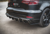 Maxton Design spoiler zadného nárazníka AUDI RS3 8V po FL Sportback Ver.2 - čierny lesklý  