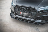 Maxton Design spoiler predného nárazníka AUDI RS3 8V po FL Sportback Ver.4 - čierny lesklý  