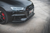 Maxton Design spoiler predného nárazníka AUDI RS3 8V po FL Sportback Ver.4 - čierny lesklý  