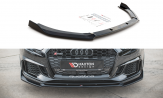 Maxton Design spoiler predného nárazníka AUDI RS3 8V po FL Sportback Ver.3 - carbon look