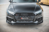 Maxton Design spoiler predného nárazníka AUDI RS3 8V po FL Sportback Ver.3 - carbon look