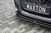 Maxton Design spoiler predného nárazníka AUDI RS3 8V po FL Sportback Ver.2 - čierny lesklý  