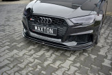 Maxton Design spoiler predného nárazníka AUDI RS3 8V po FL Sportback Ver.2 - čierny lesklý  