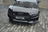 Maxton Design spoiler predného nárazníka AUDI RS3 8V po FL Sportback Ver.1 - čierny lesklý  