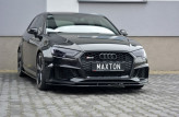 Maxton Design spoiler predného nárazníka AUDI RS3 8V po FL Sportback Ver.1 - čierny lesklý  