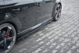 Maxton Design bočné prahové lišty AUDI RS3 8V po FL Sportback - čierny lesklý  