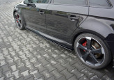 Maxton Design bočné prahové lišty AUDI RS3 8V po FL Sportback - carbon look