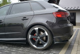 Maxton Design bočné spoilery zadného nárazníka AUDI RS3 8V po FL Sportback - carbon look