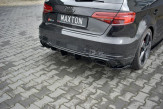 Maxton Design spoiler zadného nárazníka AUDI RS3 8V po FL Sportback - čierny lesklý  