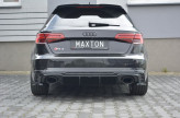 Maxton Design spoiler zadného nárazníka AUDI RS3 8V po FL Sportback - čierny lesklý  