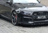 Maxton Design Racing spoiler predného nárazníka AUDI RS3 8V po FL Sportback Ver.2 - čierny 