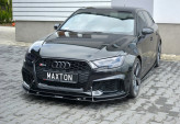Maxton Design Racing spoiler predného nárazníka AUDI RS3 8V po FL Sportback Ver.1 - čierny 