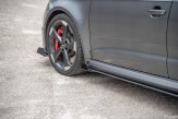 Maxton Design bočné prahové lišty Racing Durability AUDI RS3 8V Sportback - čierny + lesklé krídielka