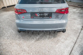 Maxton Design bočné spoilery zadného nárazníka Racing Durability AUDI RS3 8V Sportback - čierny 