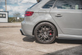 Maxton Design bočné spoilery zadného nárazníka Racing Durability AUDI RS3 8V Sportback - čierno červený