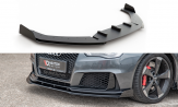 Maxton Design spoiler predného nárazníka Racing Durability AUDI RS3 8V Sportback - čierny + lesklé krídielka 