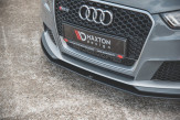 Maxton Design spoiler predného nárazníka Racing Durability AUDI RS3 8V Sportback - čierny 
