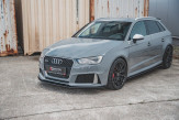 Maxton Design spoiler predného nárazníka Racing Durability AUDI RS3 8V Sportback - čierno červený