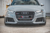 Maxton Design spoiler predného nárazníka Racing Durability AUDI RS3 8V Sportback - čierno červený