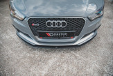 Maxton Design spoiler predného nárazníka Racing Durability AUDI RS3 8V Sportback - čierno červený