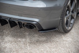 Maxton Design bočné spoilery zadného nárazníka AUDI RS3 8V Sportback Ver.2 - čierny lesklý  