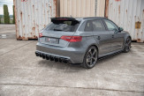 Maxton Design bočné spoilery zadného nárazníka AUDI RS3 8V Sportback Ver.2 - čierny lesklý  