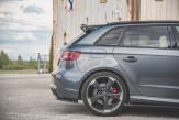 Maxton Design bočné spoilery zadného nárazníka AUDI RS3 8V Sportback Ver.1 - čierny lesklý  