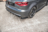 Maxton Design bočné spoilery zadného nárazníka AUDI RS3 8V Sportback Ver.1 - carbon look