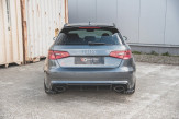 Maxton Design bočné spoilery zadného nárazníka AUDI RS3 8V Sportback Ver.1 - carbon look