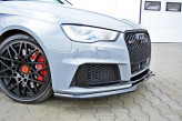 Maxton Design spoiler predného nárazníka AUDI RS3 8V Sportback Ver.1 - čierny lesklý  