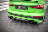 Maxton Design spoiler zadného nárazníka AUDI RS3 8Y - čierny lesklý  