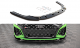 Maxton Design spoiler predného nárazníka AUDI RS3 8Y Ver.1 - čierny lesklý  