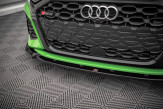 Maxton Design spoiler predného nárazníka AUDI RS3 8Y Ver.1 - čierny lesklý  