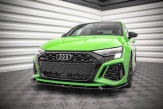 Maxton Design spoiler predného nárazníka AUDI RS3 8Y Ver.1 - čierny lesklý  