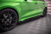 Maxton Design bočné prahové lišty Street Pro AUDI RS3 8Y Sedan - čierny + lesklé krídielka 
