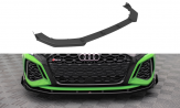 Maxton Design spoiler predného nárazníka Street Pro AUDI RS3 8Y Ver.1 - čierno červený + lesklé krídielka 