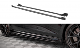 Maxton Design bočné prahové lišty Street Pro AUDI RS3 8Y Sportback - čierno červený + lesklé krídielka 