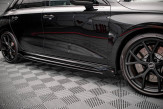 Maxton Design bočné prahové lišty Street Pro AUDI RS3 8Y Sportback - čierno červený + lesklé krídielka 
